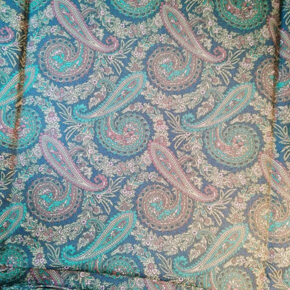 Bradley Designs Chair Portable Soft Stadium Camp Blue Paisley Adjustable Straps - Picture 7 of 11